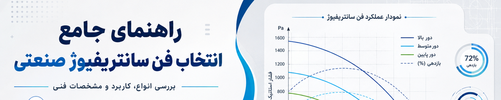 راهنمای جامع انتخاب فن سانتریفیوژ صنعتی