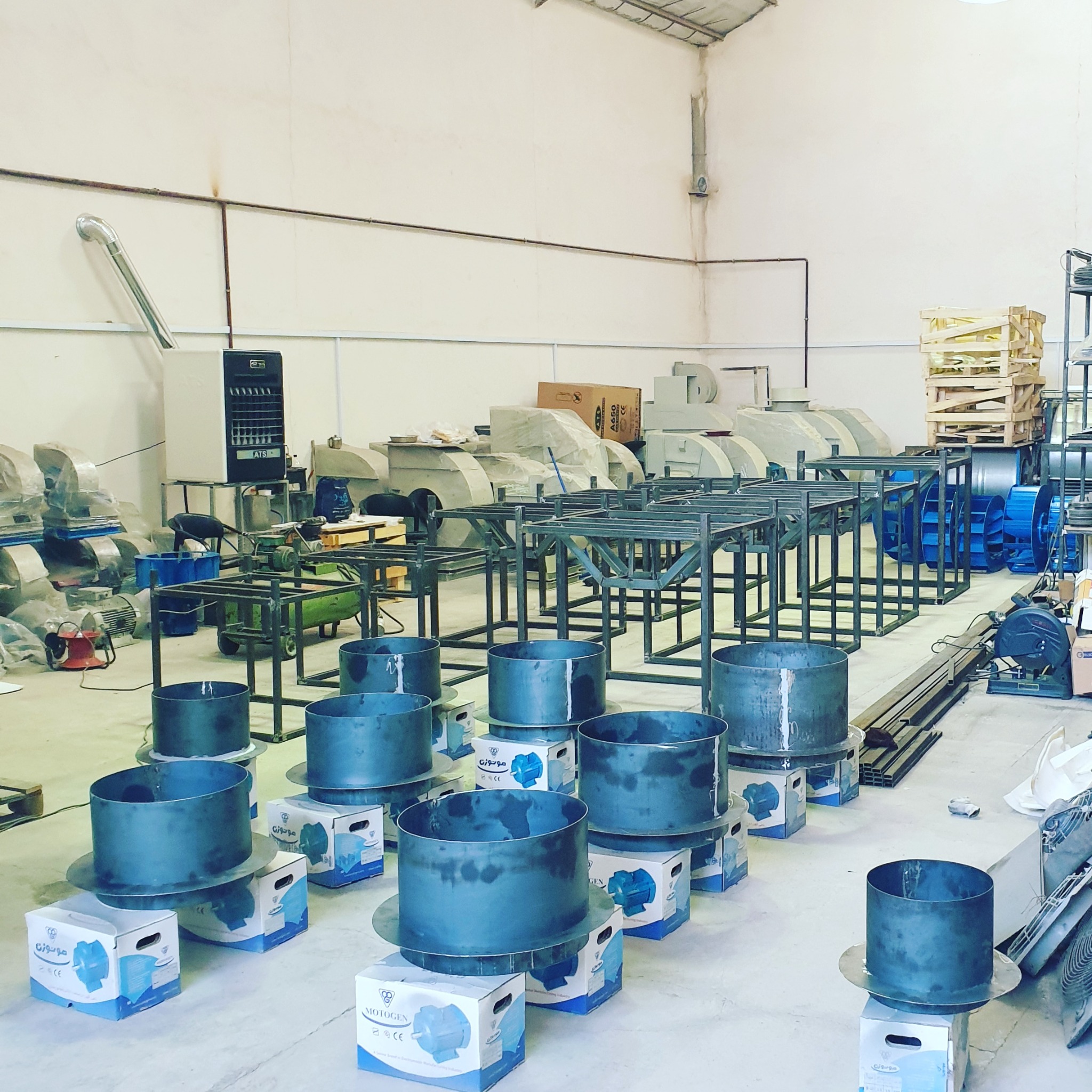 Preparation of equipment housings and base frames